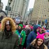 Determined Crowds Braved Snow To Join Fourth Women's March